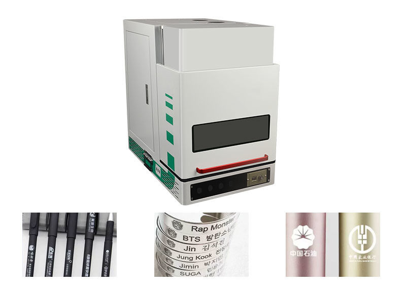 Safty Enclosed Laser Marking Machine For Metal Stainless And Steel 50W