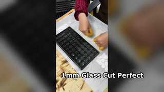 غطاء الساعة بسمك 1 ملم زجاجي مقطوع بالليزر بشكل دائري