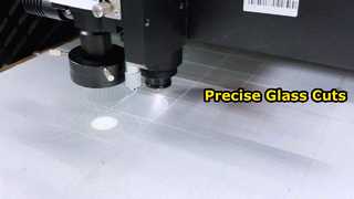 1 مم فيلم بلوري من جانب واحد قطع زجاج أبيض دائري