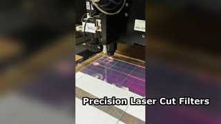 قطع ليزر دائري 1 ملم فلتر مطلي على الوجهين