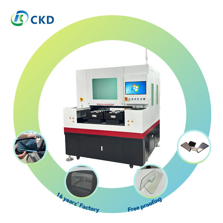 HTI Control 3.5KW Glass Mirror Cutting Machine 220V/380V Laser Glass Cutter